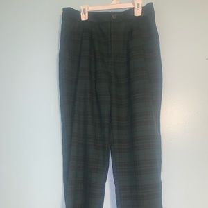 Forever 21 Green and Black Striped Pants